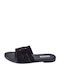 Celestino Flache Damen Sandalen Schwarz