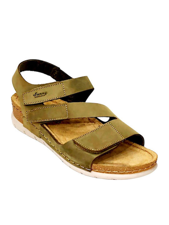 Women's Flat Sandals Green ALTEA-60113-Olive