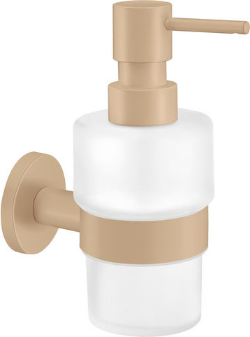 Sanco Ergon Wandmontierter Spender Glas Braun