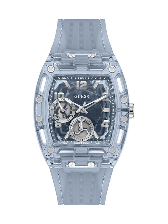 Guess Phoenix Battery Watch with Rubber Strap