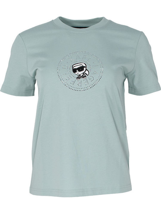 Karl Lagerfeld Choupette Γυναικείο T-shirt Γαλάζιο