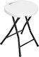Living Room Folding Metal Gray Stool