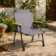 ForHome Gray Beach Chair 57.5x54x73cm