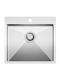 Helika Luna 100n Drop-In Kitchen Sink Inox Satin Finish L55xW50.5cm Silver