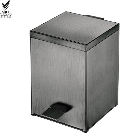 Sanco Μεταλλικό Καλαθάκι Μπάνιου Soft Close 5lt