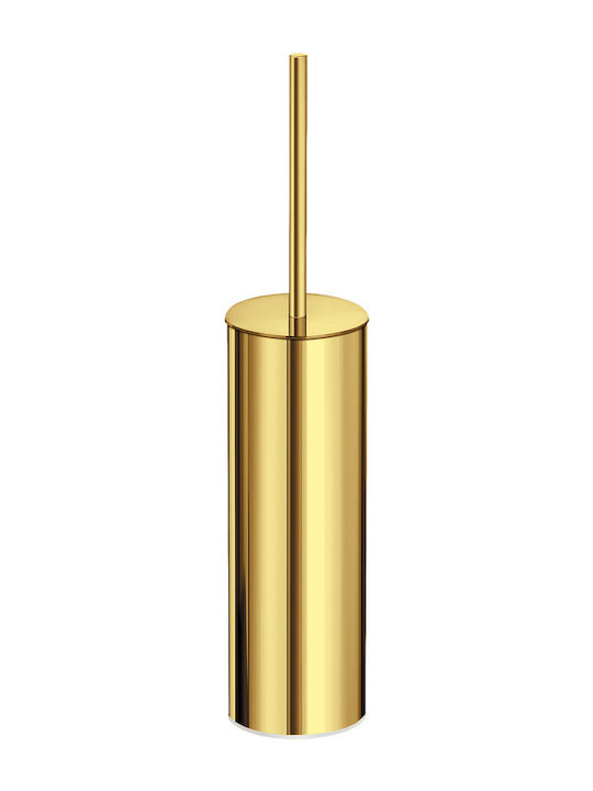 Sanco Metallische Toilettenbürste Badezimmer Gold