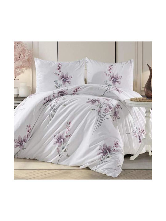 MayHome Σετ Μαξιλαροθήκες με Φάσα Floral 50x70εκ.