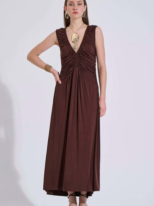 Summer Maxi Dress Brown