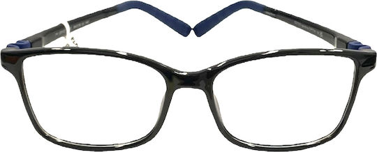 Playmobil Py23137 512 Kids Square Prescription Glasses Black-Blue