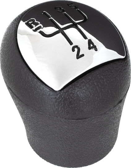 Renault Clio Ii 01-08 Gear Shift Knob Chrome + Black Pattern