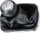 Vw Golf Iv 97-03 Silber Auto Schaltknopf + Gaiter Chromrahmen 6-Gang 12mm Loch