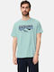 Herrenblusen Kurzarm T-Shirt Hellblau