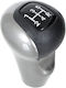 Honda Civic Viii 2005 Gray-black 5 Speed Shift Knob Black Cover