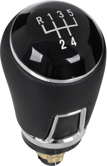 Vw Passat B6 06-11 Schwarzes Leder 5-Gang Schaltknopf