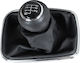 Vw Golf Iv 97-03 Schwarzer Schaltknopf + Gaiter Chromrahmen 6-Gang 23mm Loch