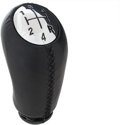 Renault Clio Ii 98-05 5-speed Black Leather + Chrome Gear Shift Knob