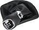 Skoda Octavia Ii 07-14 Gear Shift Knob + Gaiter Frame Eco Leather 5 Speed