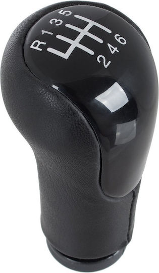 Ford Fiesta V Mk6 01-10 Gear Shift Knob Black Eco Leather 6 Speed