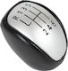 Renault Laguna Iii 07-15 6-speed Gear Shift Knob Black Eco Leather + Silver