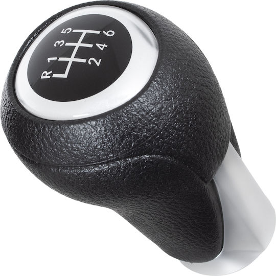 Mazda Cx-5 11-17 Gear Shift Knob Black + Silver 6 Speeds