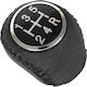 Citroen Jumper I Ii 94-14 Gear Shift Knob Black + Chrome 5 Speeds Reverse At Bottom