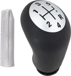 Renault Megane Ii Iii Gear Shift Knob 5 Speed Black + Silver + Adapter Shift Lever Knob Adapter 2 Pcs Set Renault Megane Ii Iii Gear Shift Knob 5 Speed Black + Silver + Adapter Shift Lever Knob Adapter 2 Pcs Set