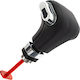 Vw Caddy Iii 04-15 Automatic Gear Shift Knob Black Eco-leather + Chrome