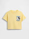 Kids Top Short-sleeved Spring Yellow Disney