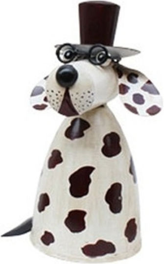 Interni Oggi Dekorative Hund Figur aus Metall 14x11x19cm