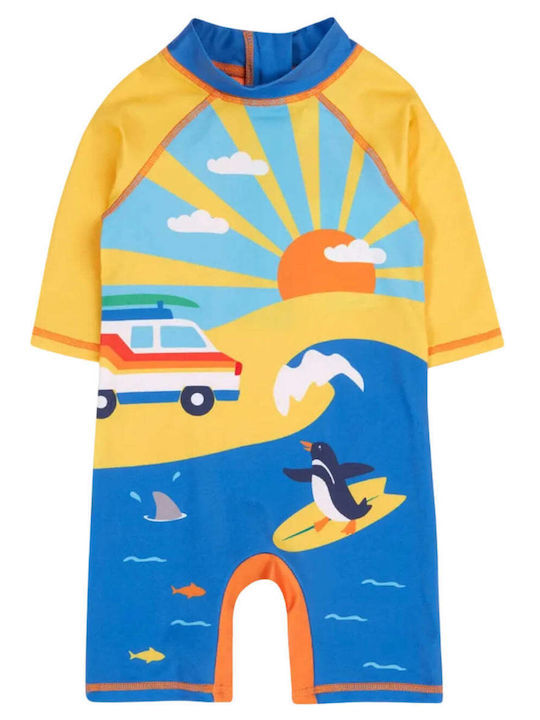 Frugi Παιδικό Μαγιό Ολόσωμο με Μακρύ Μανίκι Lemon Frugi Παιδικό Μαγιό Ολόσωμο με Μακρύ Μανίκι Lemon