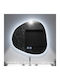 Alista Home Ορθογώνιος Καθρέπτης Μπάνιου Led Αφής 60x60cm Μπεζ