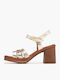 Damen Sandalen Leder Tabac Braun