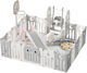 Kidstoys Комплект За Детска Площадка С Баскетболен Кош Със Люлка С Пързалка Сив