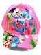 Elegant Kids' Hat Jockey Fabric Pink