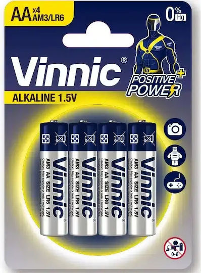 Vinnic Αλκαλική Μπαταρία AA 1.5V