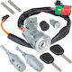Citroen C2 2003 Complete Ignition Switch + 2x Door Lock Cylinder + Trunk Lid Lock Cylinder 4 Pcs Set