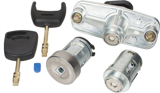 Ford Mondeo Mk3 00-07 Set Vorderseite Links Türschloss Einsätze + Kofferraumdeckel + Zündschalter 3 Stück Set