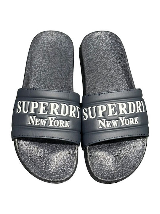 Superdry Slides in Gray Colour