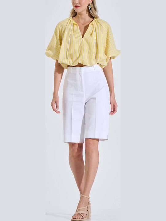 Women's Bermudas White 10-060841-0-White-S