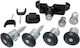 Ford Transit 2006 Türschloss Einlagen Set 4x + Zündung + Motorhaube + Tankdeckel 7 Stück Set