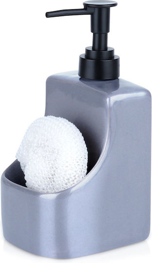 Vilde Vilde Dispenser für die Küche Keramik mit Schwammhalter Grau 400ml Vilde Vilde Dispenser für die Küche Keramik mit Schwammhalter Grau 400ml