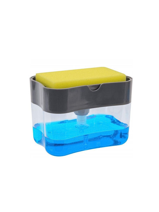 Alista Home Spender Küche Kunststoff mit Schwammhalter Grau 380ml
