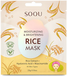 SOQU Sheet Face Mask for Moisturizing / Brightening / Nourishing With Niacinamide 23gr