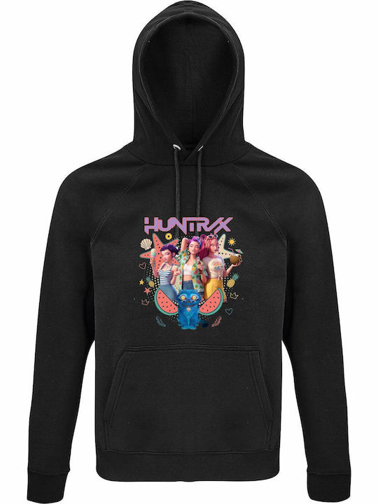 kirikoko Kinder-Sweatshirt mit Kapuze Schwarz K...