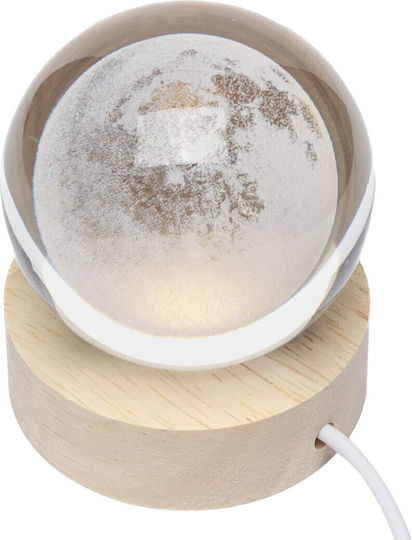 Alista Home Διακοσμητικό Φωτιστικό LED Θερμό Λευκό Crystal Ball 3x3εκ.