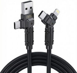 XO USB към Type-C / Lightning Кабел 1м 113405
