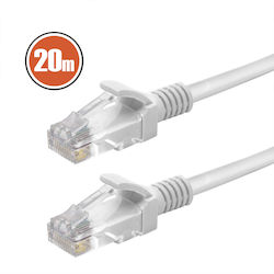 U/UTP Netzwerkkabel Cat.5e 20m Rj45 Internet Patch Gray U/UTP Netzwerkkabel Cat.5e 20m Rj45 Internet Patch Gray