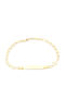 Kids Bracelet from 9K Gold with Cross