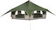 vidaXL Camping Tent Teepee Green 4 Seasons for ...