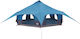 vidaXL Camping Tent Teepee Blue 4 Seasons for 1...